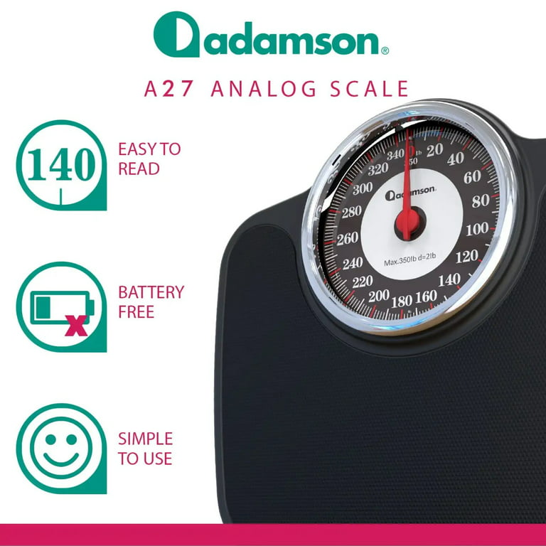 Adamson A25 Scales for Body Weight - Up to 400 LB, Anti-Skid