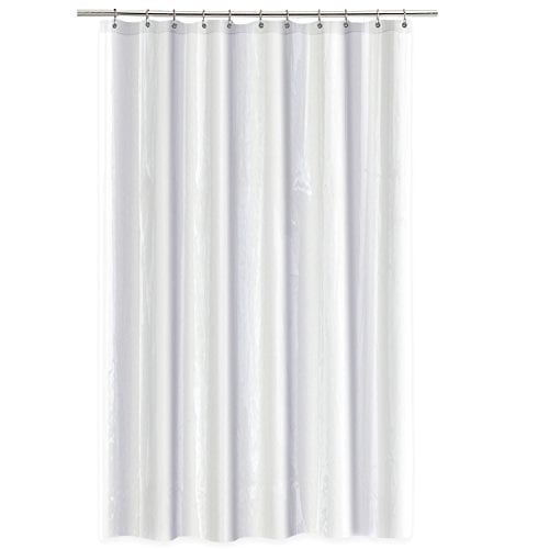 Splash Home Doublure de Rideau de Douche Résistante à la Moisissure avec Illets en Métal Antirouille (70 Pouces x 72 Pouces) Blanc