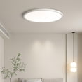 thumbnail image 4 of Lámparas de techo de montaje empotrado, lámpara blanca redonda delgada para cocina de dormitorio, baño, garaje, sala de estar, comedor, 4 of 5