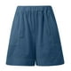 thumbnail image 5 of Conjunto de pantalones cortos para mujer, ropa informal para el día a día: camiseta sin mangas con bolsillo y pantalones cortos cómodos, conjunto transpirable para primavera-verano., 5 of 6