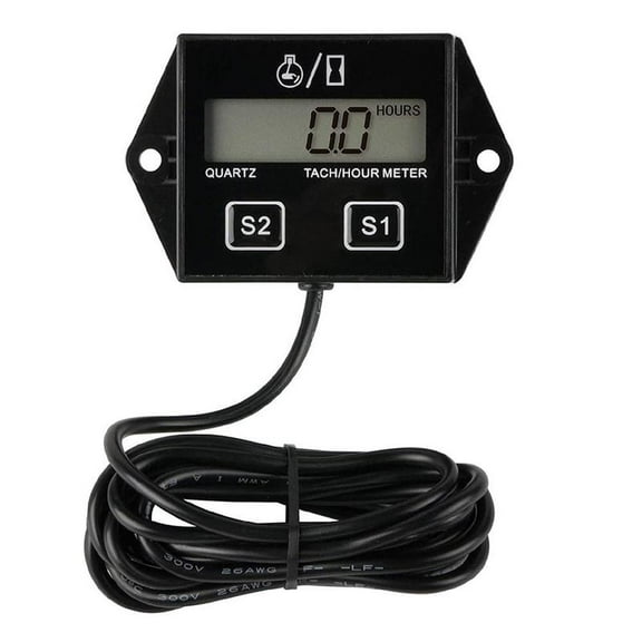 NZRUANE Digital Engine RPM Tachometer Hour Meter Gauge. For 2 Engines.☃ 4 and D2N5 G5R5