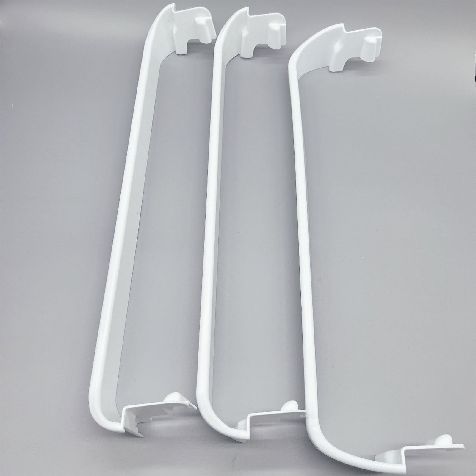 Permanent ABS Refrigerator Door Shelf Replacement Direct current Multiple Models 3/4" Height 4 " Depth White Planner Rack
