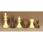 Checkmate 1013R375 Rosewood Staunton Chessmen with 3.75 in. King - Double Weighted