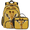 Multicolour 4, variant on Herdesigns Cute Large Backpack Set with Lunch Box Lightweight Water Resistant Travel Laptop Backpacks Casual Daypacks for Women Men, Elephant Giraffe