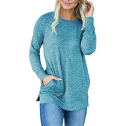 LACOZY Women Tunic Long Sleeve Round Neck Sweatshirts for Women