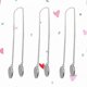 thumbnail image 3 of 3 Pcs Silver Mens Necklace Cloth Napkins Bib Holder Clips Flexible Drool Bib, 3 of 3