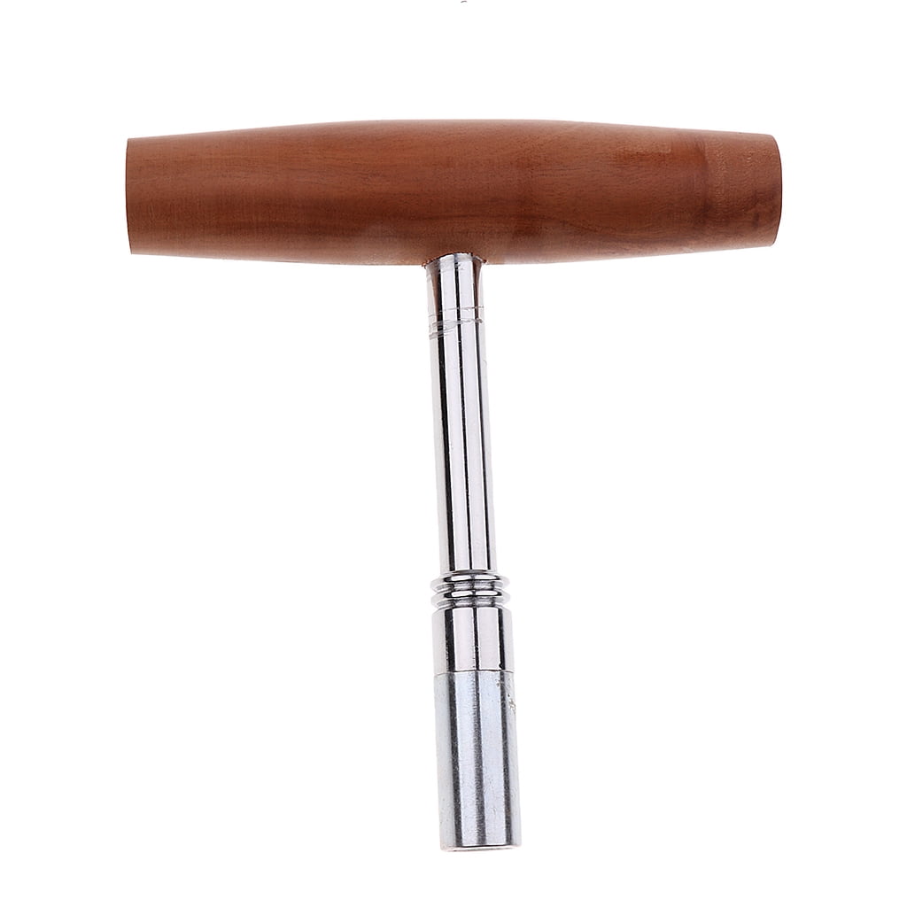 Piano Tuning Tool T Shaped Piano Wrench Spanner w/ Wood Handle Musical Parts