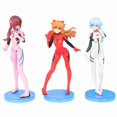 thumbnail image 2 of Figurine Anime Neon Genesis EVANGELION Eva 3 Pcs/ensemble Ayanami Rei Asuka Langley Soryu Makinami PVC Jouet Modèle Collection, 2 of 5