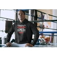 thumbnail image 2 of Old Glory Mens I Would Push You Zombies Pug Long Sleeve Graphic Hoodie, 2 of 6