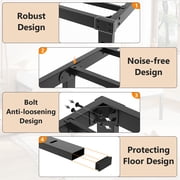 Zimtown 12 inch Twin Size Bed Frames Heavy Duty, Metal Platform Bed No Box Spring Needed, Black
