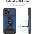 thumbnail image 2 of for iPhone 13 Pro Max Case with Sliding Camera Cover and Card Holder,Heavy Duty Protective iPhone 13 Pro Max Case with Ring Magnetic Kickstand Phone Case for iPhone 13 Pro Max(Blue), 2 of 13