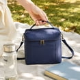 thumbnail image 6 of Insulated Lunch Bag for Women Men | Lunch Bag with Shoulder Strap | Reusable Insulated Lunch Tote for Work School | Navy Cooler Lunch Bag, 6 of 7