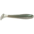 thumbnail image 4 of Googan Baits Saucy Swimmer 3.8 inch Green Pumpkin Pearl Fishing Lure 7 Pack, 4 of 5