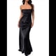 thumbnail image 1 of Vestido Elegante de Noche para Mujer, Sin Mangas, con Hombros Descubiertos, Ajustado, y Formal para Fiesta. Negro S, 1 of 7