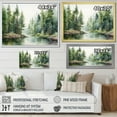 thumbnail image 4 of Designart "Hidden Gem Of The Forest I" Landscape Forest River Wall Art Living Room, 4 of 7