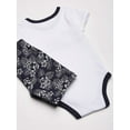 thumbnail image 4 of Hudson Baby Infant Boy Cotton Bodysuit, Shorts and Shoe 3pc Set, Surf Car, 3-6 Months, 4 of 5