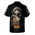 thumbnail image 3 of Lotusprinthandmade Skull Skeleton Skull Skeleton Short-sleeve Hawaiian Shirt S-5XL (S), Skull Hawaii Shirt for Men, Skull Hawaii Shirt for Men, 3 of 6