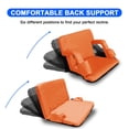 thumbnail image 2 of 24.4" Wide Stadium Seat For Bleachers With Back Support 6 Reclining Options&Invert Armrest,Folding Bleacher Chair Comfortable Cushion,Water-Resistant,Portable For Sporting Events,Camping, 2 of 7