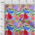 thumbnail image 2 of oneOone Rayon Red Fabric Tropical Fruits Craft Projects Decor Fabric Printed By The Yard 56 Inch Wide, 2 of 4