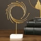 thumbnail image 5 of Lujosa Escultura Abstracta De Metal Hecha A Mano, Decoración De Mesa Para Salas De Estar, Oficinas Y Estudios, 5 of 8