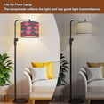 thumbnail image 6 of Lamp Shades Set of 2 Easy Assembly FLOWERS WAVES PINK CURVES Drum Lampshades for Table Lamps Floor Lamps Pendant Light 13"x13"x10" Replacement Lamp Shade, 6 of 8