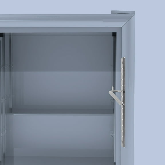 HOMEMAXS 2 Pcs Stainless Steel Refrigerator Shelf Support Rack With Shelf Clips And Screws Fridge Shelf Bars For Cold Cabinets Fridge And Freezer 20cm