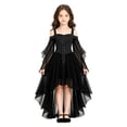thumbnail image 2 of Gothic Witch Costume Dress Off Shoulder Renaissance High Low Gown Lace Up Vintage Evening Outfit For Halloween Party Juniors Teens, 2 of 5
