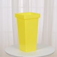 thumbnail image 3 of Plastic Flower Vase Tall Planters, Flower Pot, Patio Deck Indoor Outdoor Garden Tree Planters - 13.4 InchH (Yellow), 3 of 7