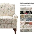 thumbnail image 5 of Upholstered Accent Chair with Wide Back, Lounge Removable Cushion Seating for Home Living Room Spring, 5 of 7