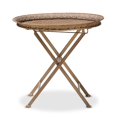 thumbnail image 2 of Baxton Studio Sabah Table Pliante en Métal Finition Or Mat, 2 of 7
