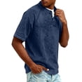 thumbnail image 4 of Resicozy Distressed Henley Shirts for Men Short Sleeve Washed T Shirts Vintage Relaxed Fit Wash Tshirt 2026 Navy 2XL, 4 of 8