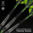 thumbnail image 3 of Viper Black Flux 90% Tungsten Steel or Soft Tip Conversion Darts Green 20 Grams, 3 of 7