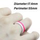 thumbnail image 3 of Anillo de boda de silicona para mujer, 7 paquetes de banda de goma fina y trenzada, moderno, colorido, ajuste cómodo, seguro para la piel, 3 of 7