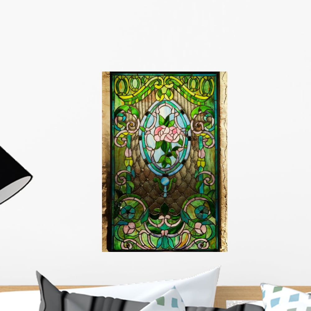 Beautiful Stained-glass Window Wall Mural Decal by Wallmonkeys Vinyl