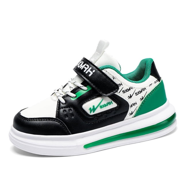 Zapatos para niños, otoño e invierno, zapatos de cuero para niños y niñas, zapatos bajos de cuero transpirable, forro de algodón, zapatos de tabla para niños de moda, zapatillas deportivas