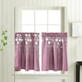 thumbnail image 5 of 2Pc Curtains Floral Curtains Kitchen Coffee Curtains Bedroom Rod Curtains Lace Short Curtains Lace Curtains 29 X 24 Inch 2 Panels, 5 of 9