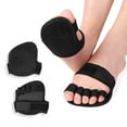 thumbnail image 2 of 6pieces=3pairs Hallux Valgus Feet Care Five-Finger Half-Palm Yoga Socks Overlapping Toe Splitter Wear-Resistant Forefoot Pads (Size S(35-39)), 2 of 7