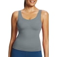 thumbnail image 2 of BALEAF Freeleaf Longline Sports Bras for Women, Wirefree 3D Molded Cup Tank Tops, Medium Impact Yoga Workout Running Bra Dark Gray 3XL, 2 of 6