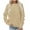 Khaki, variant on Pxxlle Women's Sweatshirts Plus Size Crewneck Sweatshirt Fall Long Sleeve Tunic Tops Trendy Plain Pullover Top Brown XXL