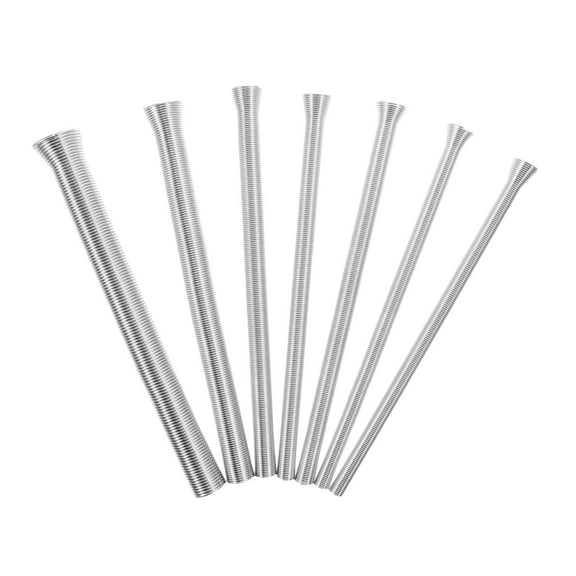 Raindrops 7pcs Spring Tube Bender Set Wall Tubing Bending Tools Metal Tubing Hand Benders (1/4, 5/16, 3/8, 1/2 and 5/8)