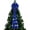 Blue, variant on Blue Velvet Wired Ribbon Christmas Gift Wrapping Bow With 2.5 Inch Width And 19.69Ft Length, Flock Material For Crafts Wreaths And Tree Decoration 2.5X236.22In 0.22Lb