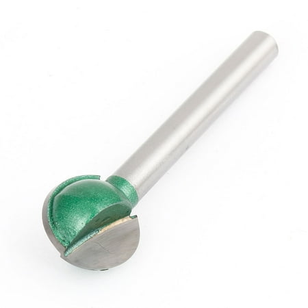 Unique Bargains Woodworking Tool Round Shank Core Box Router Bit 60mm Length 6 x 16mm