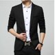 thumbnail image 2 of Traje pequeño de primavera y otoño para hombre, estilo coreano, traje ajustado, versión para hombre, chaqueta de traje de talla grande para jóvenes, 2 of 5