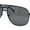 All Black, variant on Mens Flat Top Racer Mobster Metal Rim Retro Luxe Fashion Sunglasses Black - Smoke