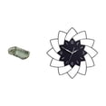 thumbnail image 1 of Elegante bandeja de tocador acrílica y juego de reloj decorativo para cafetería, dormitorio, baño, desayuno y almacenamiento de cosméticos., 1 of 8