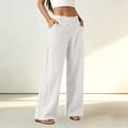 thumbnail image 4 of ClodeEU Women's Corduroy High Waist Wide Leg Pants,Casual Loose Trousers with Pockets ,Women's Plus XL, 4 of 7