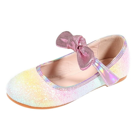 

Children Shoes Fashion Flat Princess Shoes Bowknot Pearl Children Soft Sole Small Leather Shoes Baby Shoes Baby Daily Footwear Casual First Walking