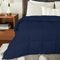 thumbnail image 2 of EASYCOT Luxurious Feather Down Alternative Comforter, Hotel Collection Duvet Insert Comforter for All Season,100% Soft Egyptian Cotton Shell with Corner Tabs 400 GSM Navy Blue , California King, 2 of 6