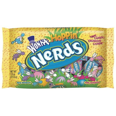Wonka: Hoppin' Nerds Pink Rainbow/Blue Rainbow Candy, 7.50 oz