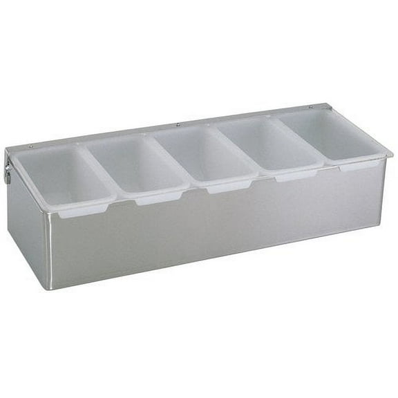 Update International CD-5 5 Compartment Condiment Dispensers